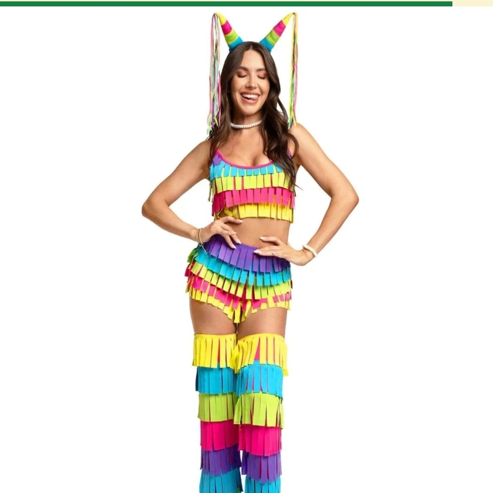 Tipsy Elves Sexy Pinata Costume. Great For Cinco de Mayo And Halloween!